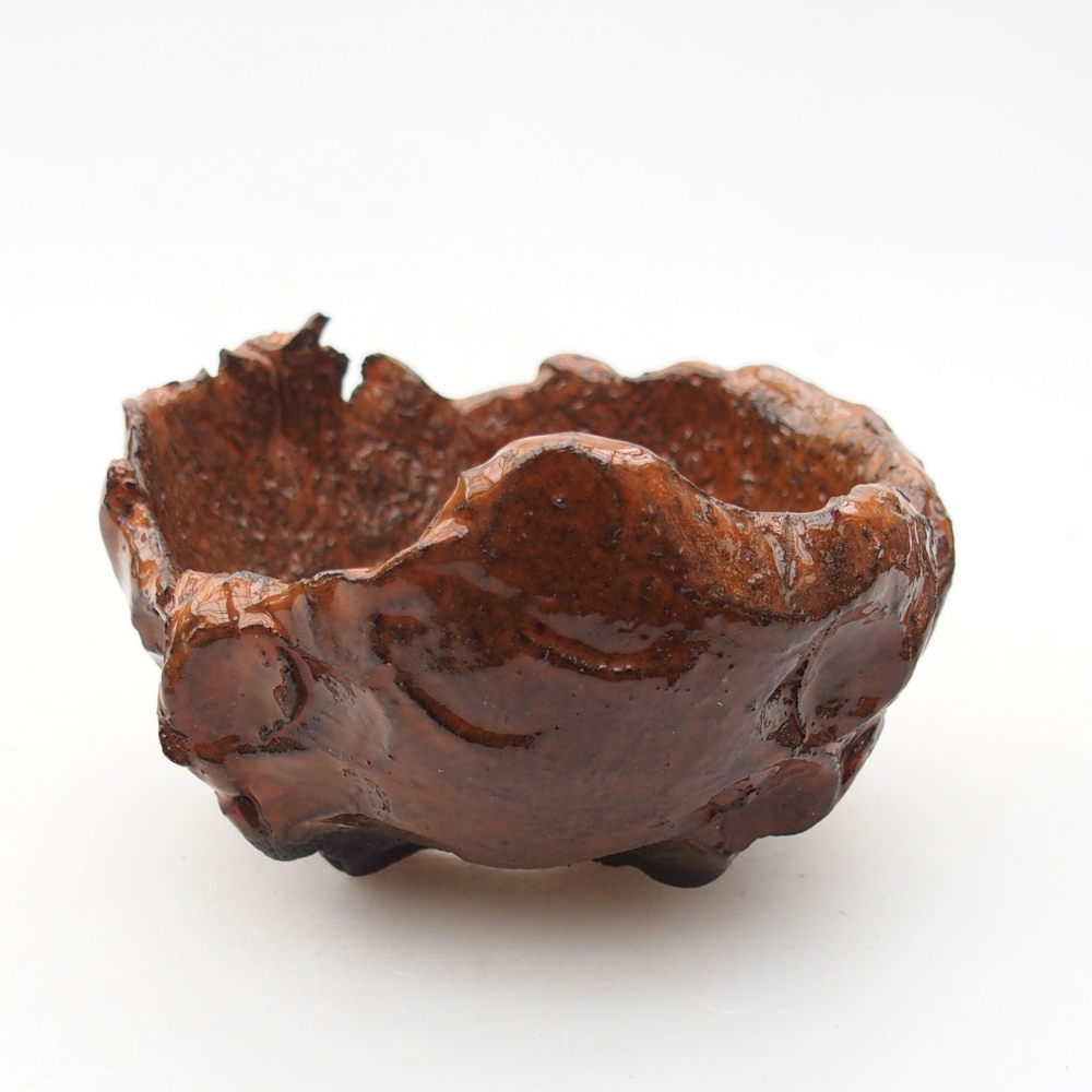 Conchiglia in ceramica 8,5 x 8 x 5 cm , colore arancione