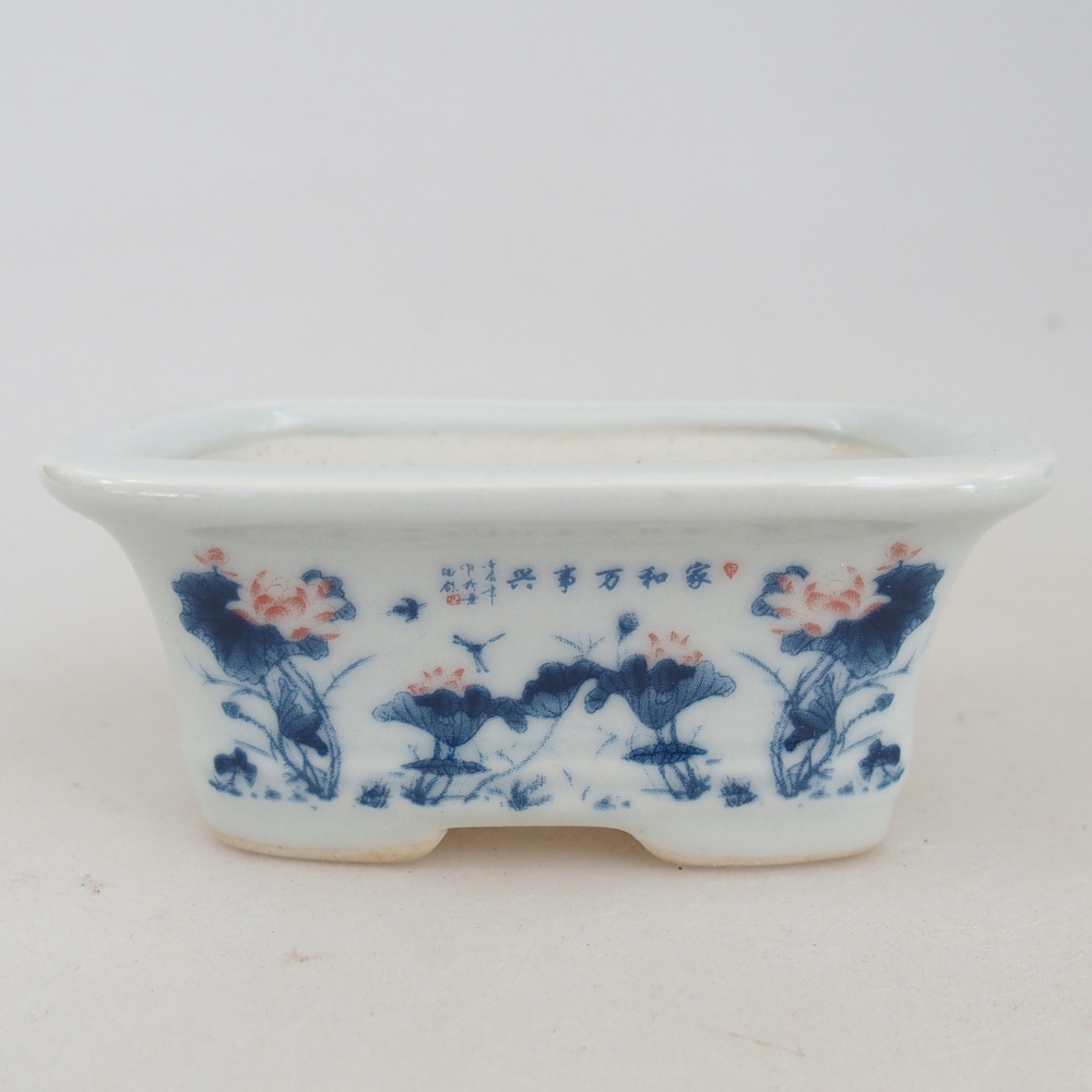 Mini bonsai 10 x 7,5 x 4 cm, colore bianco