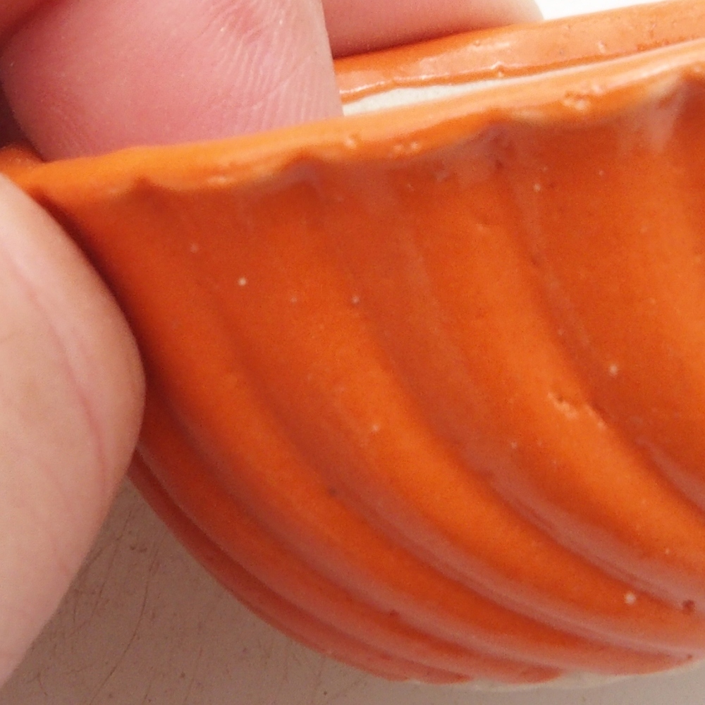 Ciotola per mini bonsai 5 x 5 x 2,5 cm, arancione