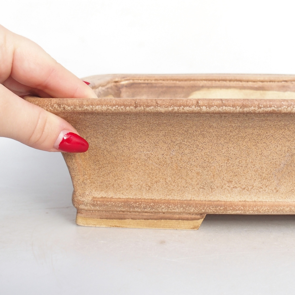 Ciotola bonsai in ceramica 29,5 x 24,5 x 8 cm, rosa