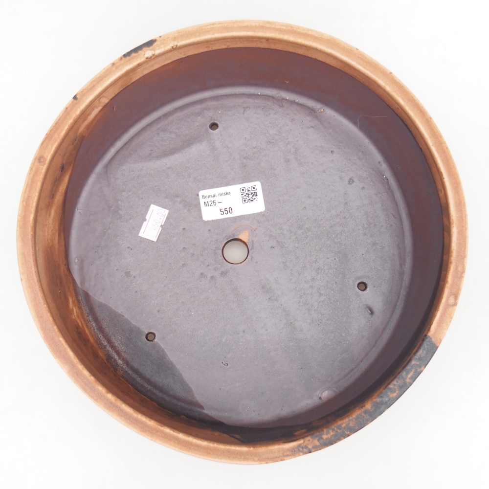 Ciotola bonsai in ceramica 24,5 x 24,5 x 7 cm, rosa