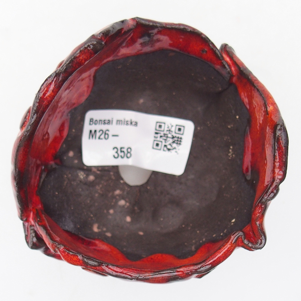 Guscio in ceramica 9 x 7,5 x 7 cm , colore rosso