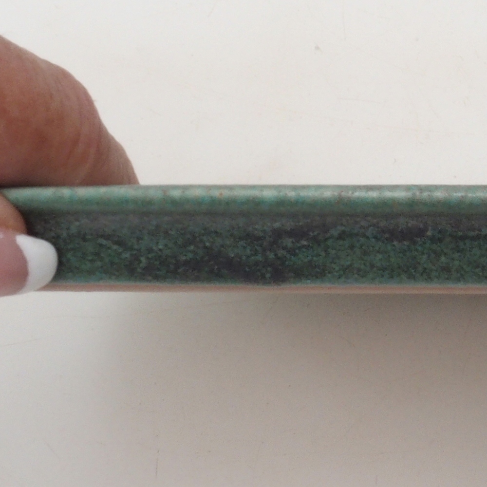 Ciotola in ceramica H08 - 22,5 x 16 x 1 cm - verde