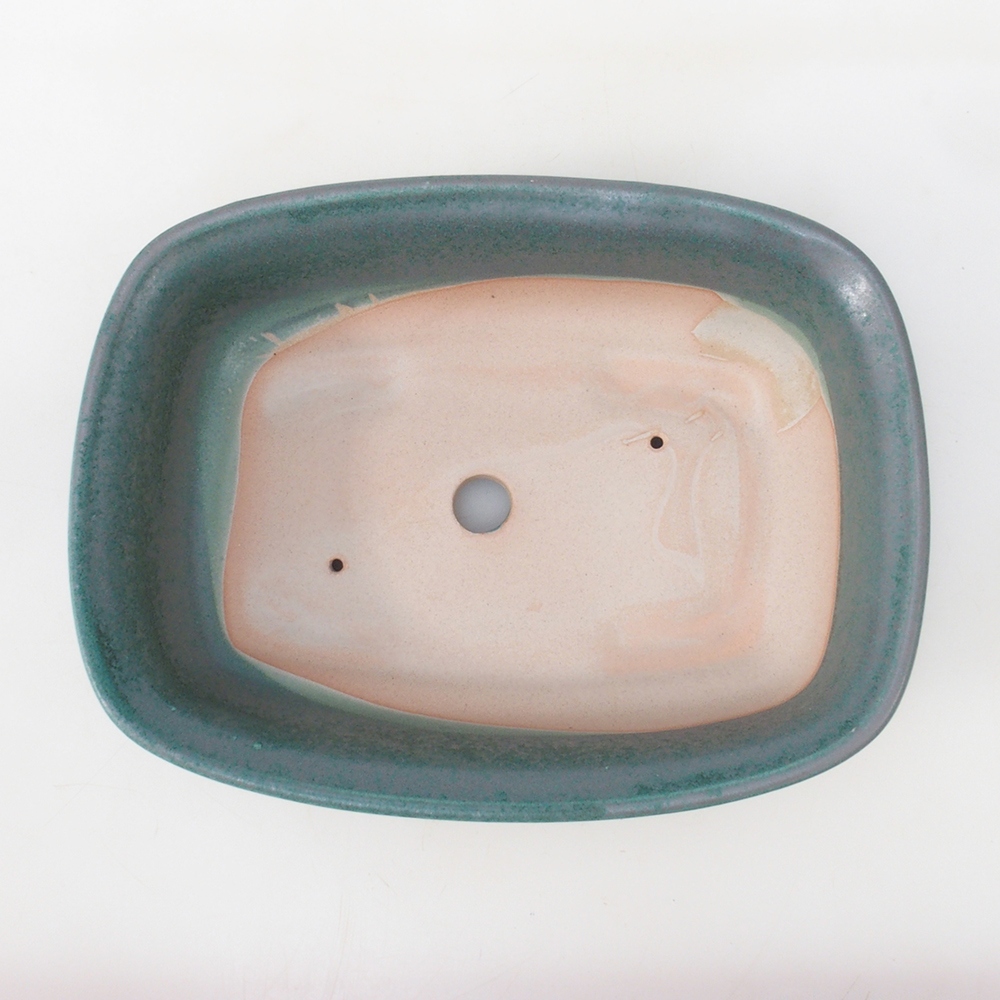 Ciotola bonsai H09 - 30 x 23 x 7,5 cm - verde