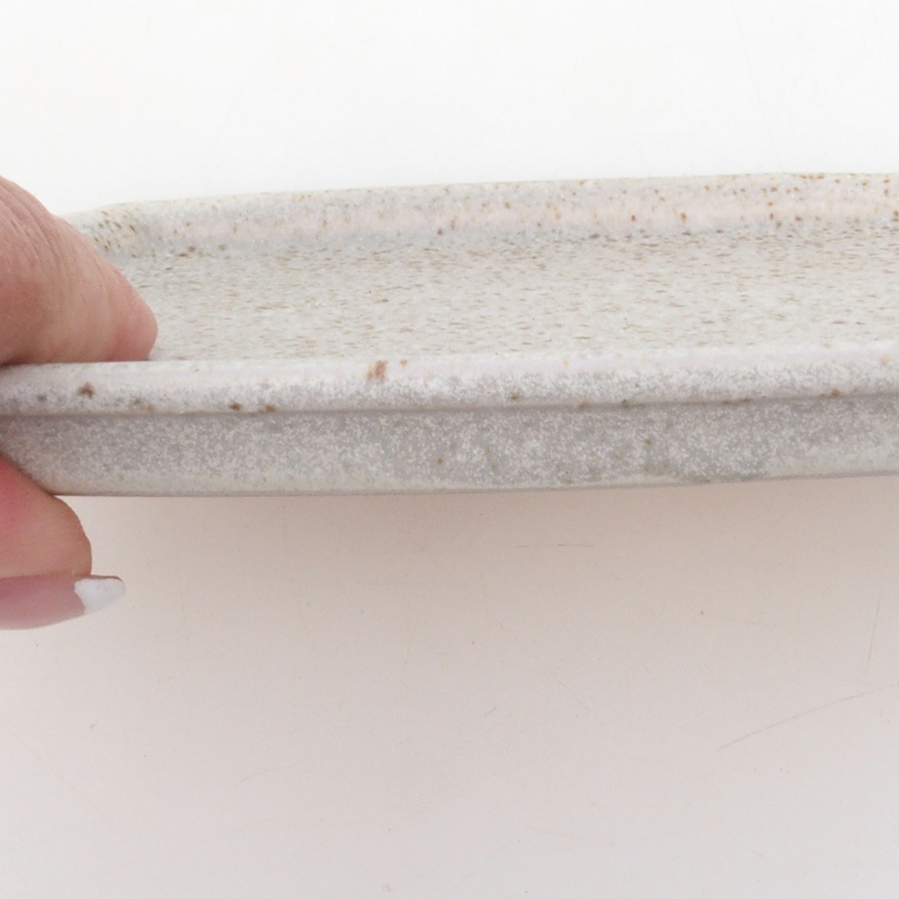 Ciotola in ceramica H03 - 17 x 12,5 x 1 cm - beige