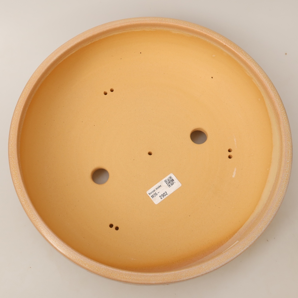 Vaso da bonsai in ceramica 31,5 x 31,5 x 7,5 cm, colore beige