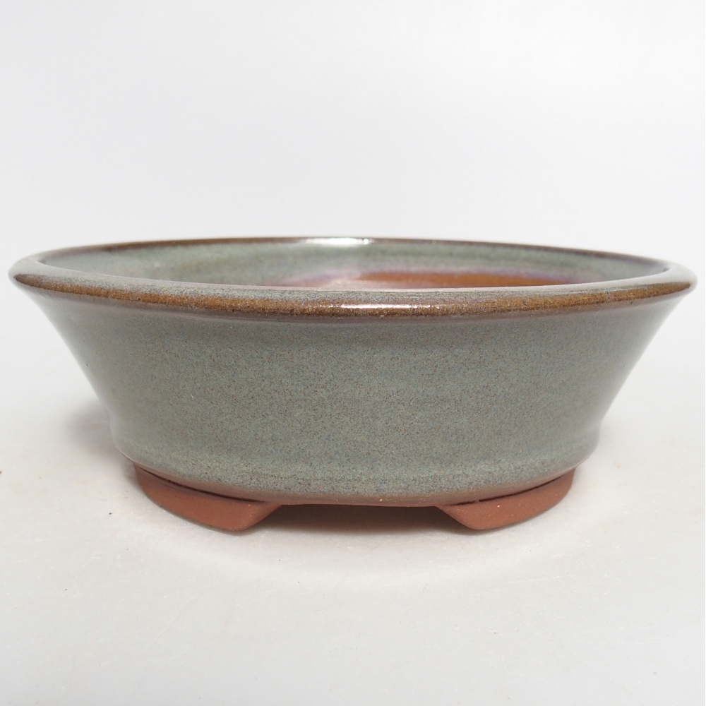 Ciotola bonsai in ceramica 15 x 15 x 5 cm, verde