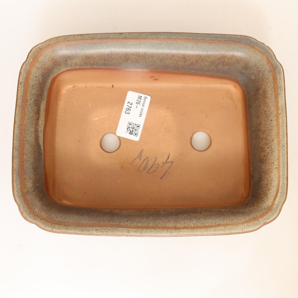 Ciotola in ceramica  20 x 15,5 x 5,5 cm, colore marrone