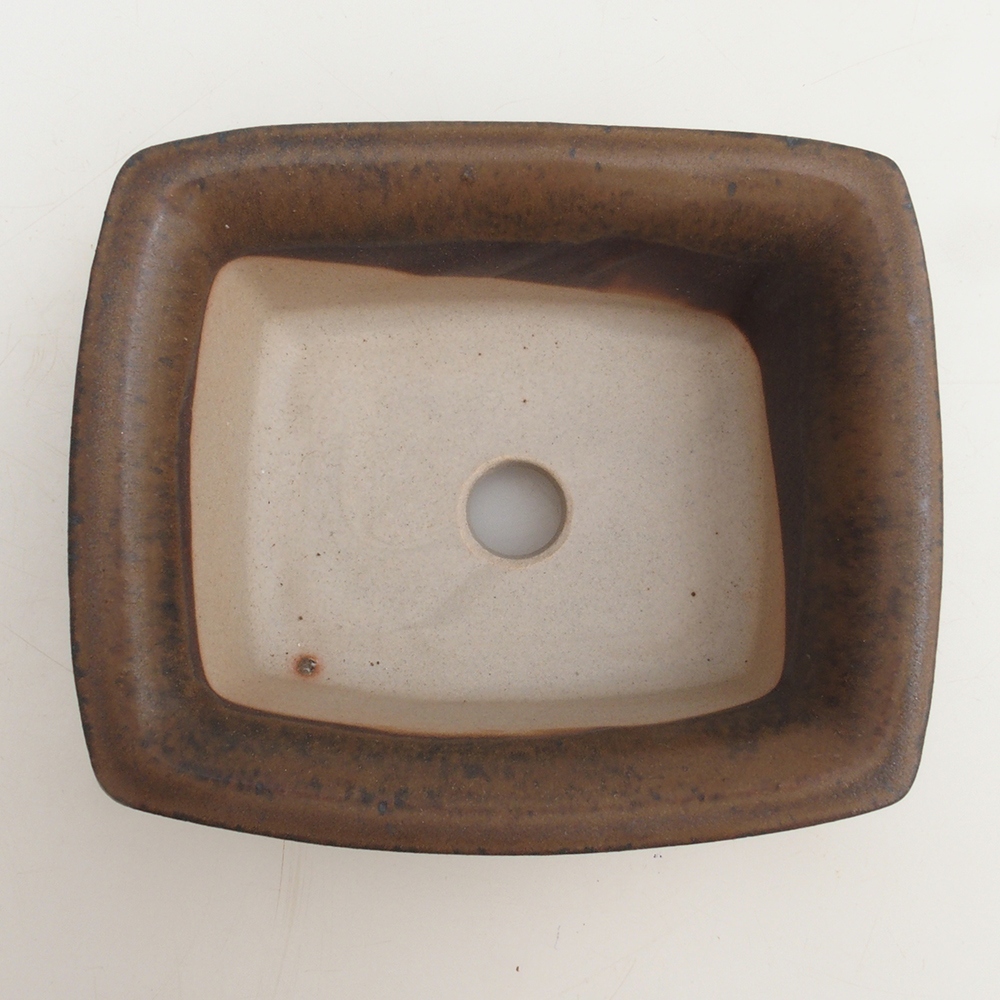 Ciotola per bonsai H11 - 11,5 x 10 x 4 cm - marrone