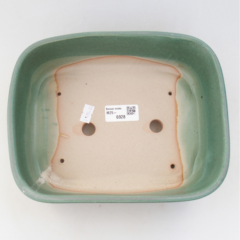 Ciotola bonsai in ceramica 23 x 18 x 7,5 cm, verde
