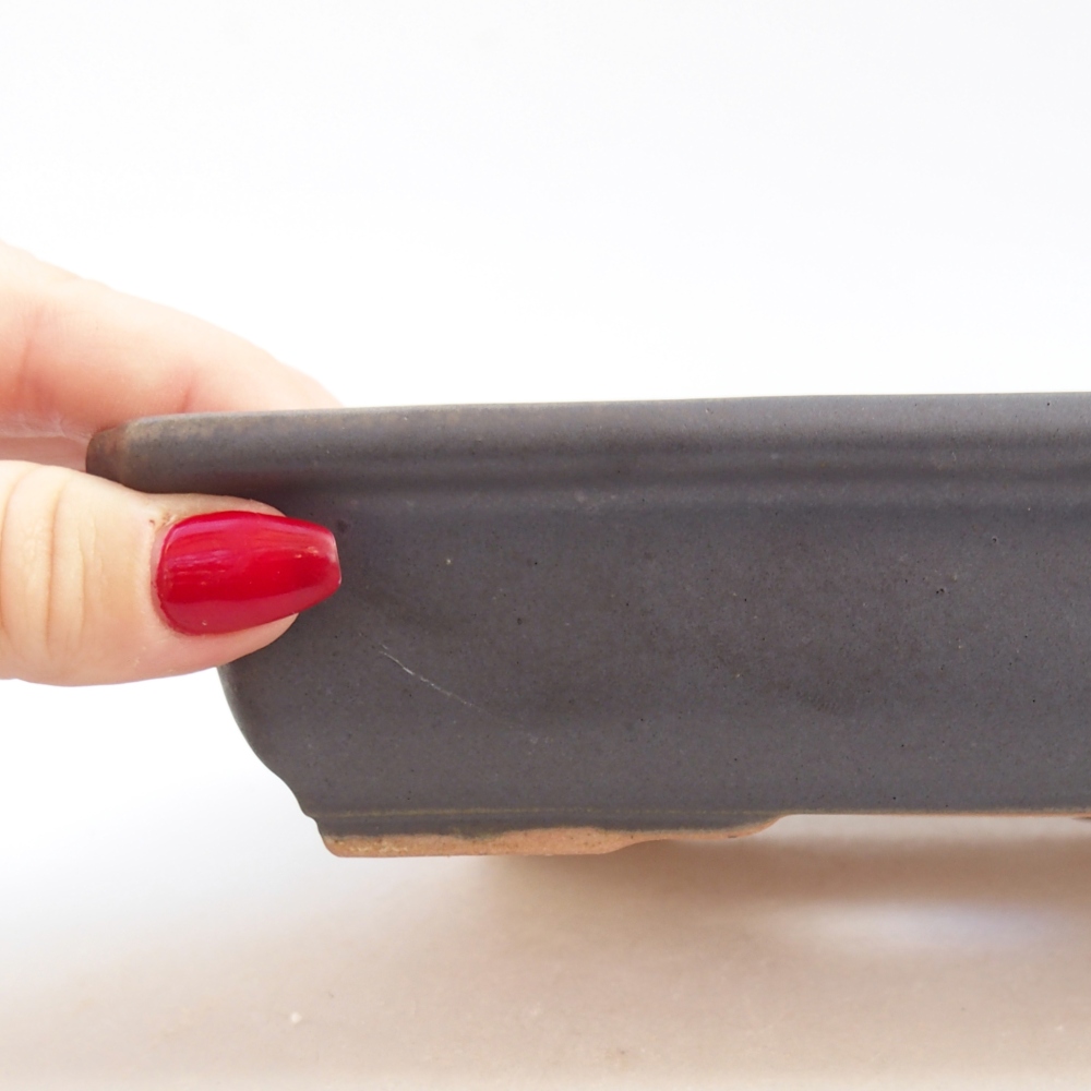 Ciotola bonsai in ceramica 26 x 26 x 8 cm, colore rosso