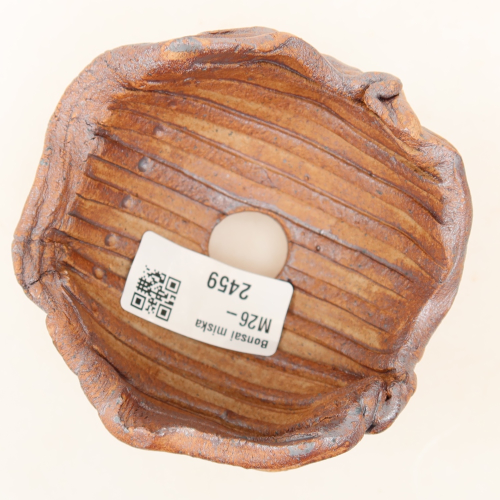 Conchiglia in ceramica 9 x 8,5 x 6 cm , colore marrone