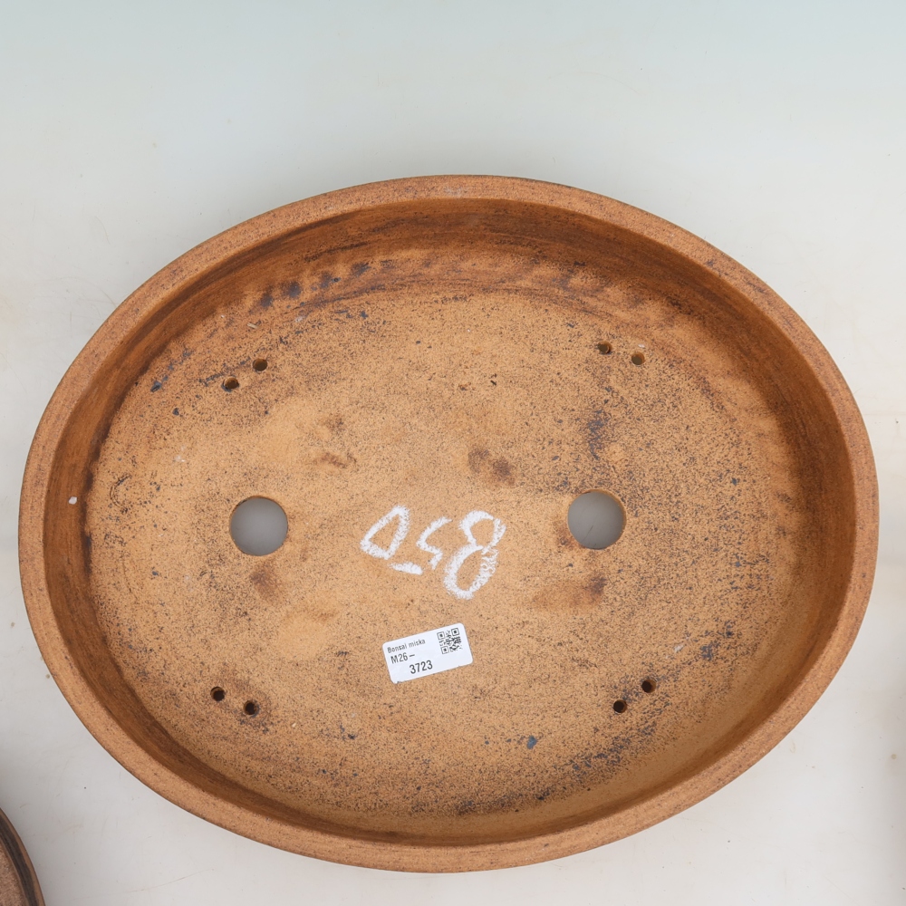 Vaso da bonsai in ceramica 38 x 30,5 x 7,5 cm, colore marrone
