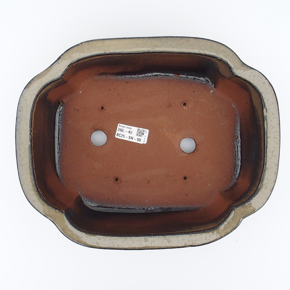 Ciotola 32 x 26 x 10,5 cm grigio-beige