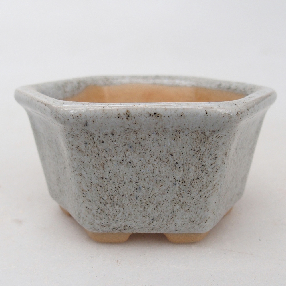 Ciotola bonsai in ceramica 7,5 x 7 x 4 cm, grigio