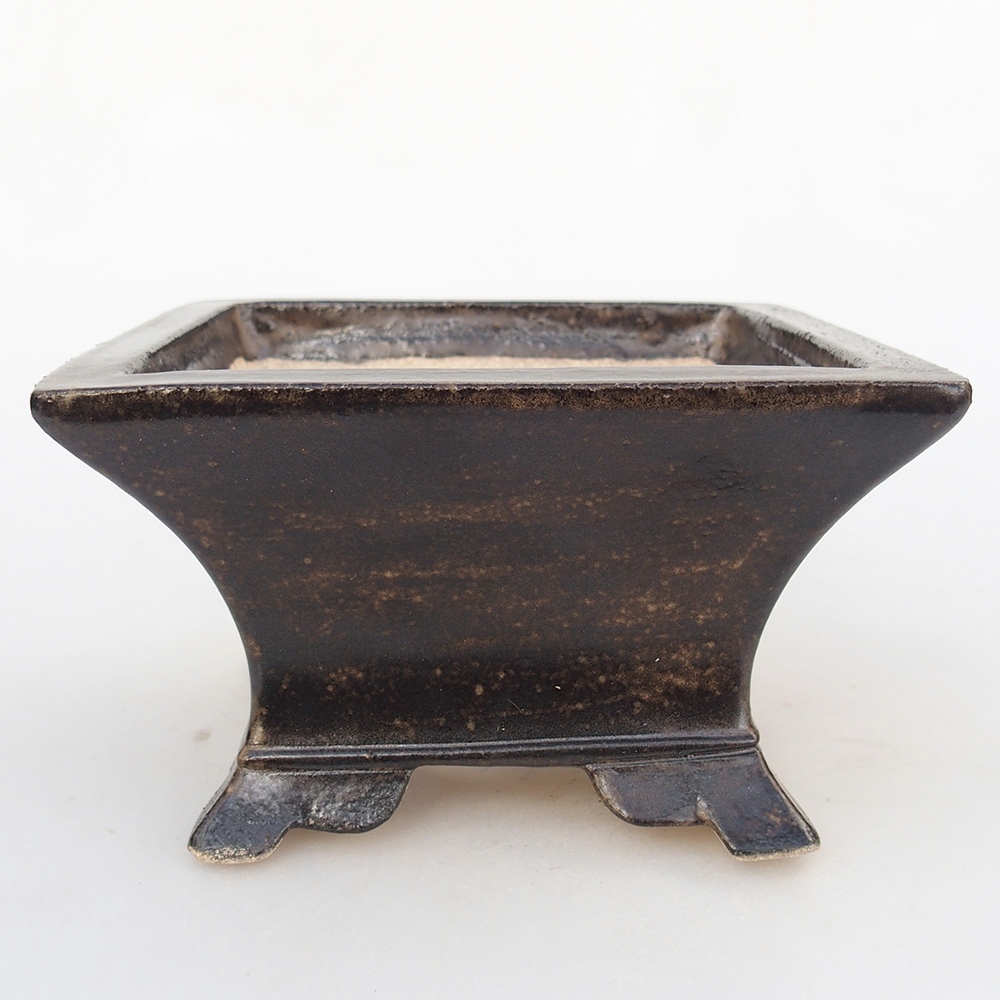 Ciotola bonsai in ceramica 13 x 13 x 8 cm, marrone