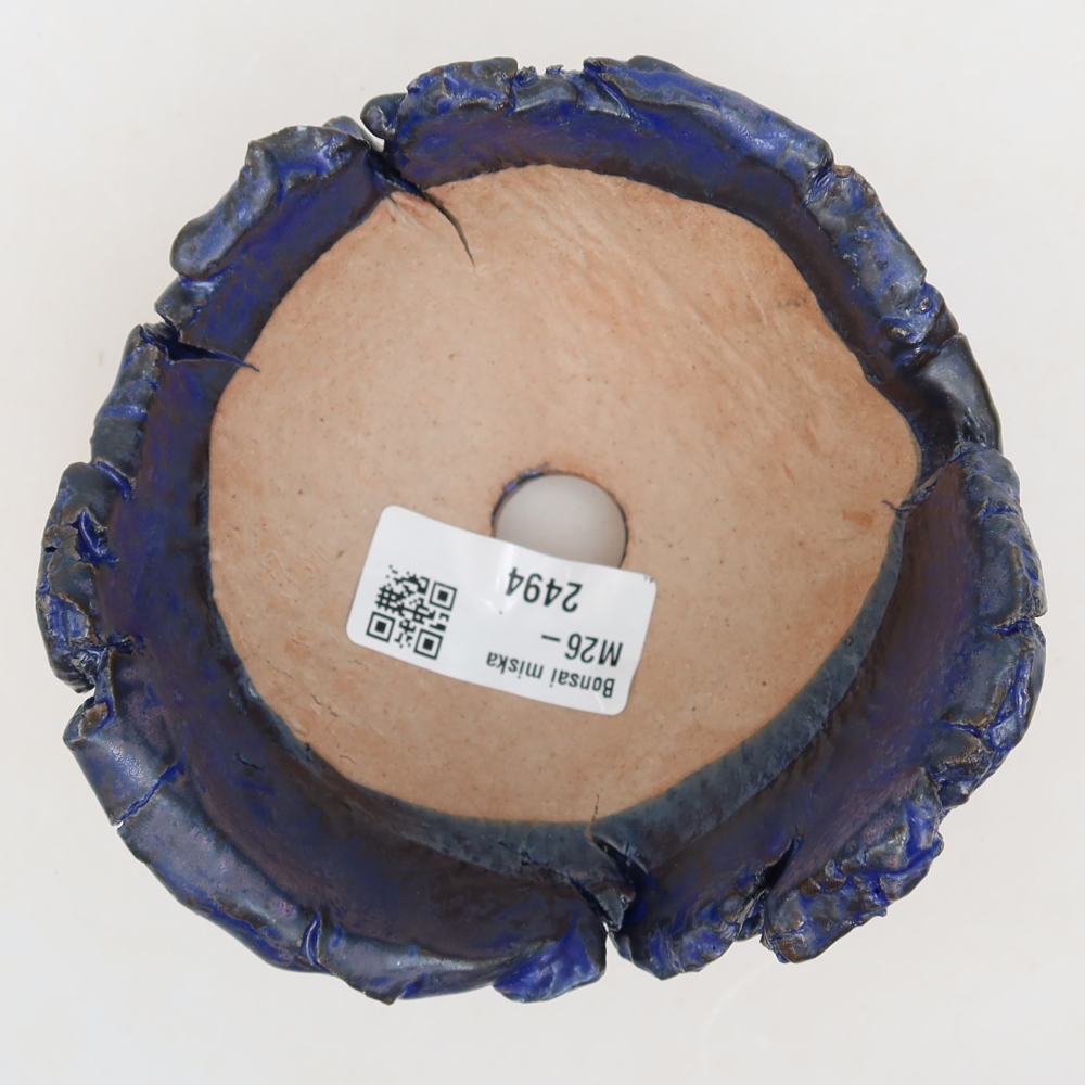 Conchiglia in ceramica 11 x 11 x 7,5 cm , colore blu