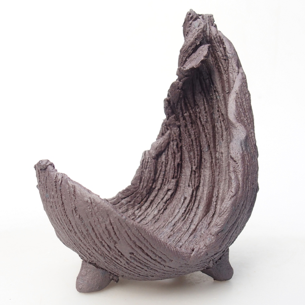 Conchiglia in ceramica 8,5 x 7,5 x 11,5 cm, colore metallizzato