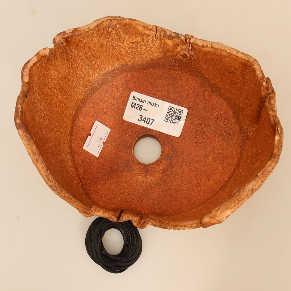 Contenitore in ceramica per Kokedama 14 x 12 x 9 cm, colore rosa