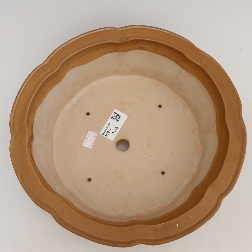 Ciotola bonsai in ceramica 26 x 26 x 8 cm, marrone