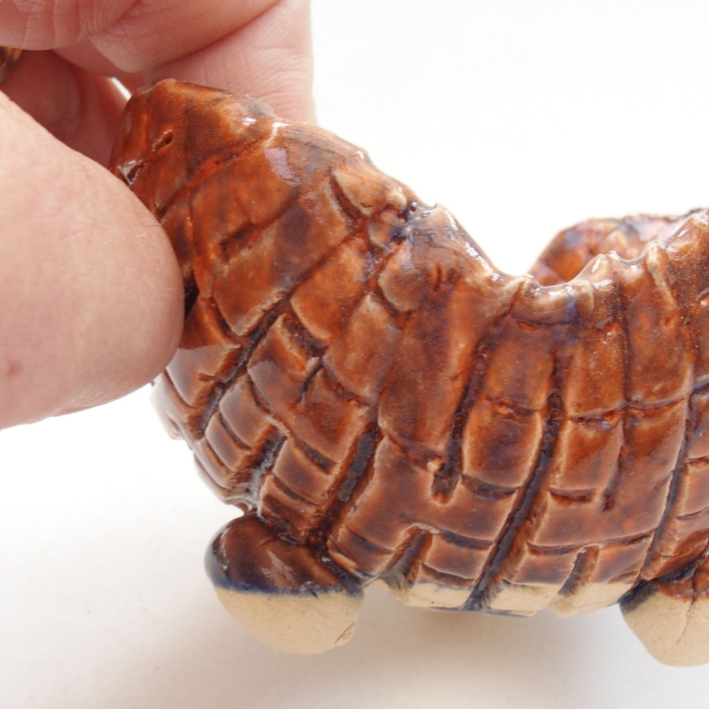 Conchiglia in ceramica 7,5 x 7 x 6 cm , colore marrone