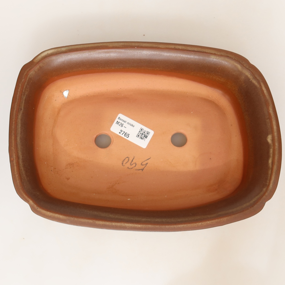 Ciotola in ceramica  24 x 17 x 6 cm, colore marrone
