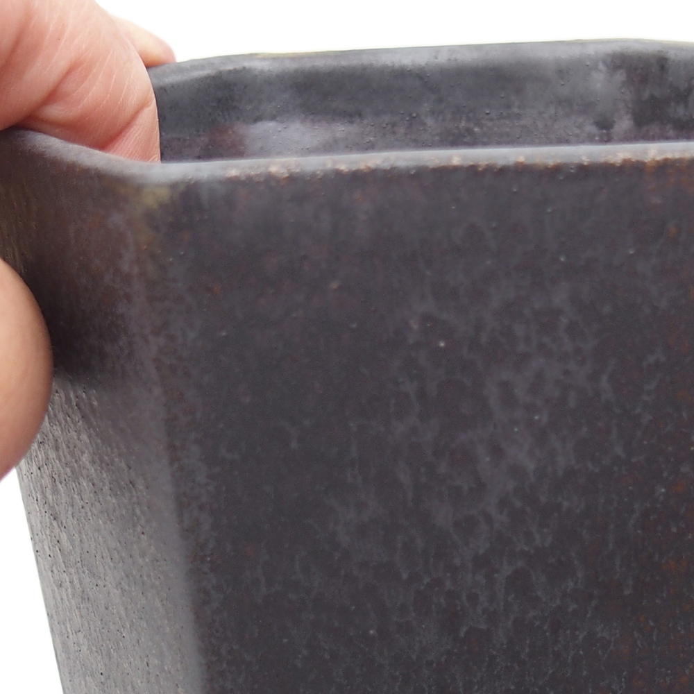 Ciotola bonsai in ceramica 13 x 11,5 x 17 cm, verde-grigio