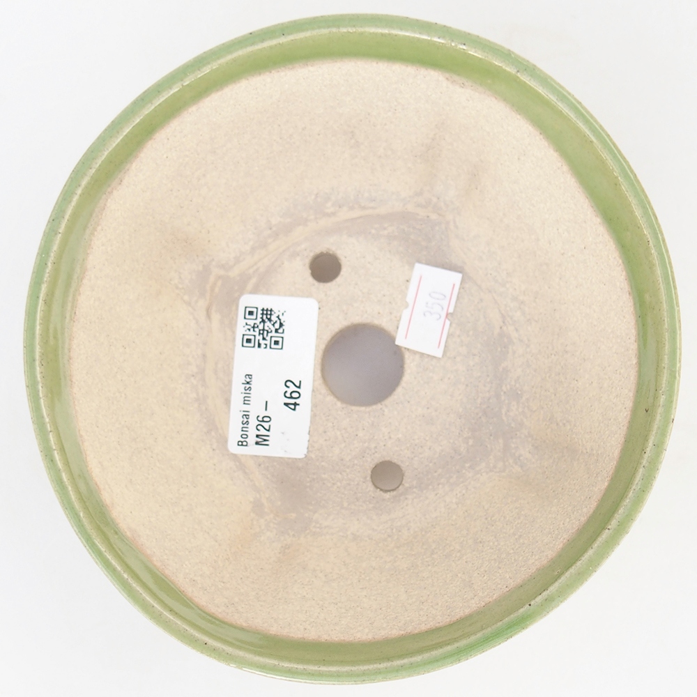 Ciotola bonsai in ceramica 13,5 x 13,5 x 6,5 cm, verde
