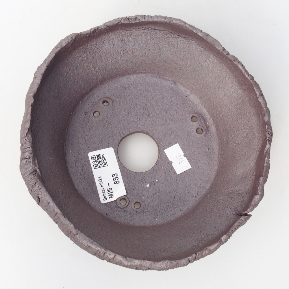 Ciotola bonsai in ceramica 18 x 17 x 5,5 cm, colore metallo