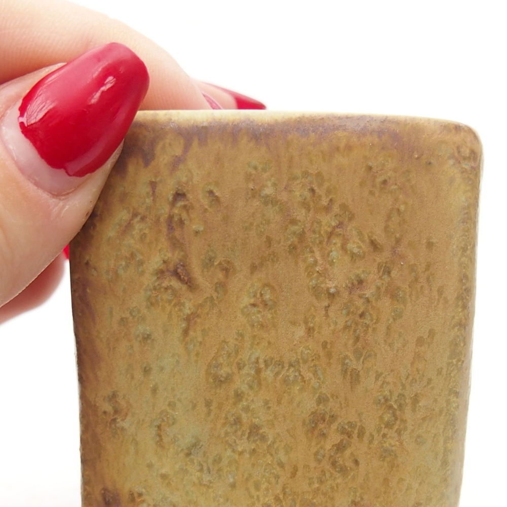 Ciotola bonsai in ceramica 5 x 5 x 6,5 cm, verde