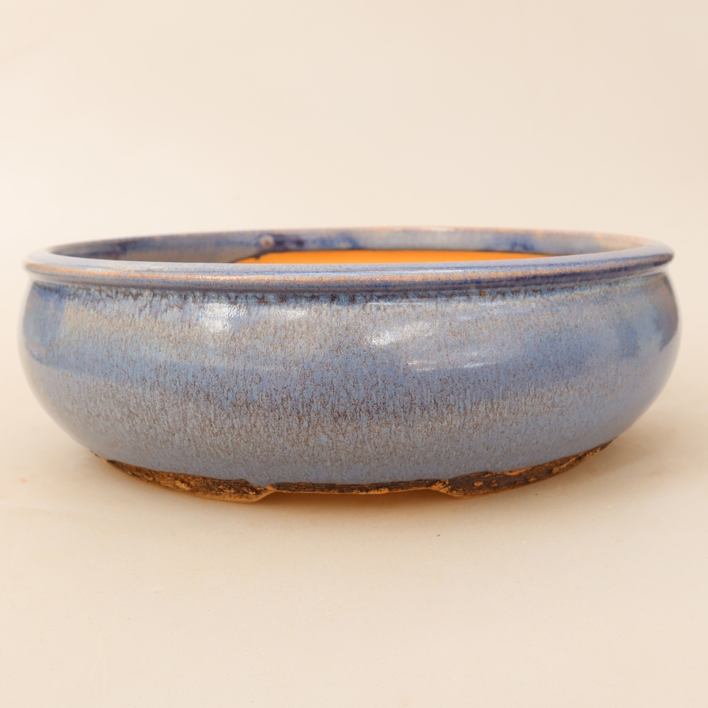 Ciotola bonsai in ceramica 24 x 24 x 8 cm, colore blu
