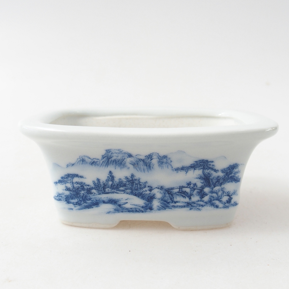 Mini bonsai 10 x 7,5 x 4 cm, colore bianco