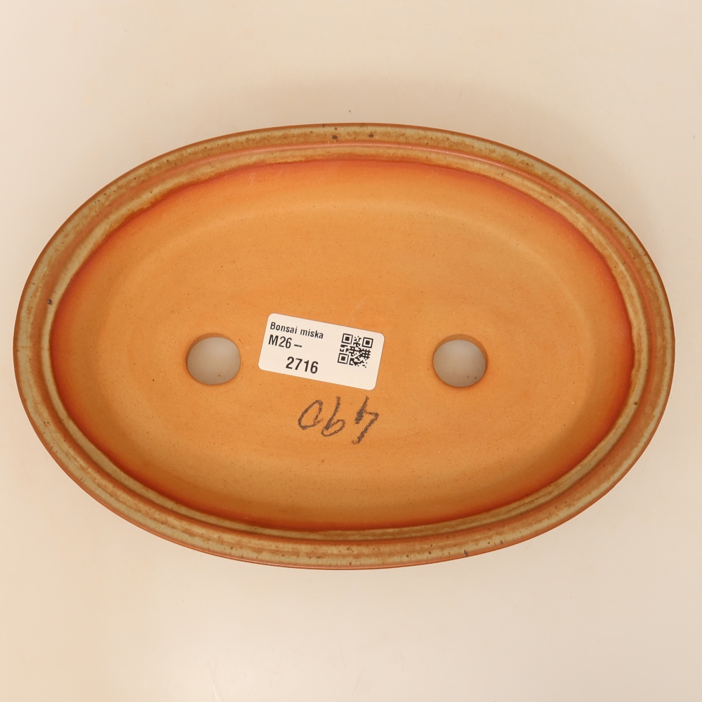 Ciotola in ceramica  21 x 14,5 x 3,5 cm, colore beige