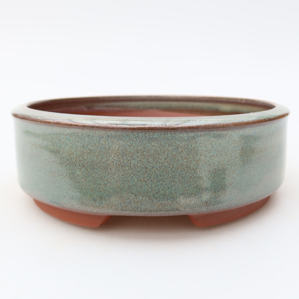 Ciotola bonsai in ceramica 15 x 15 x 5 cm, verde