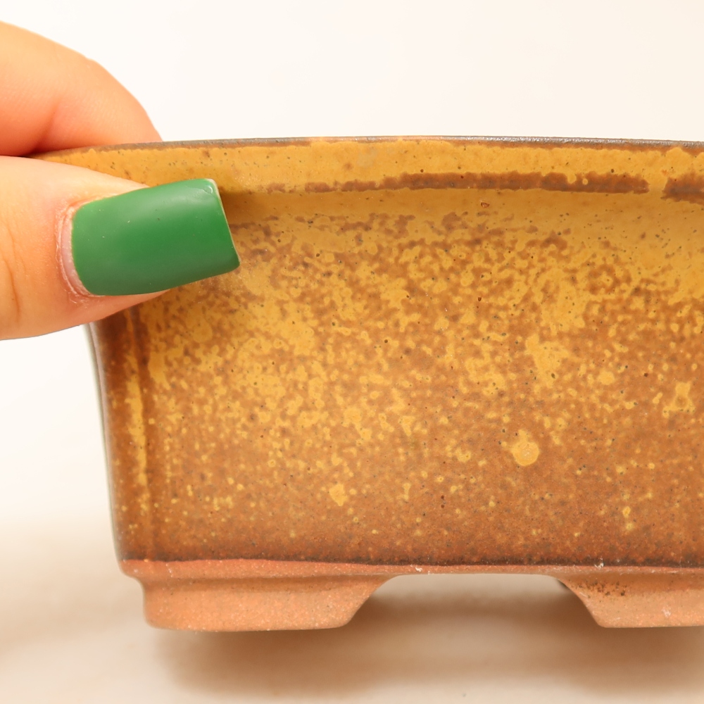 Ciotola in ceramica  13 x 10,5 x 5,5 cm, colore giallo