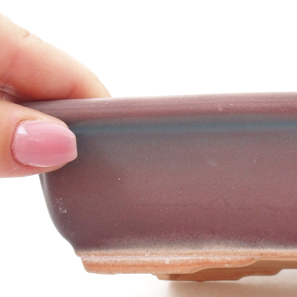 Ciotola bonsai in ceramica 17,5 x 13 x 4 cm, rosa