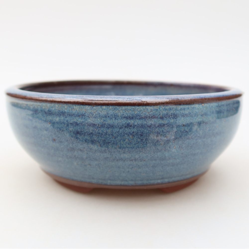 Ciotola per bonsai in ceramica 15 x 15 x 5,5 cm, colore blu