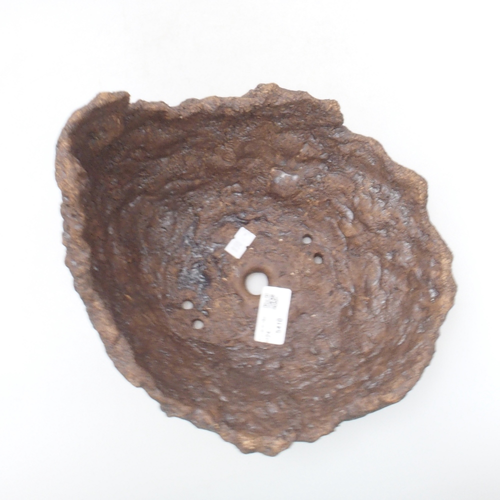 Conchiglia in ceramica 22 x 21 x 20 cm , colore marrone