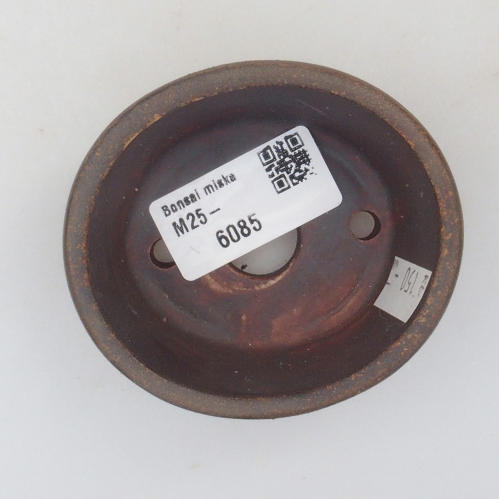 Ciotola per bonsai in ceramica 10 x 8,5 x 4 cm, marrone