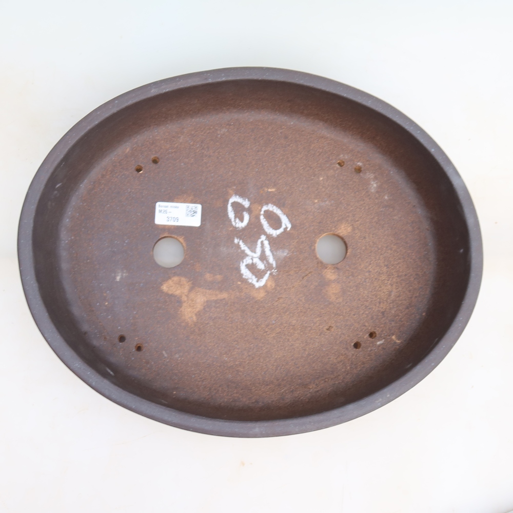 Vaso da bonsai in ceramica 38 x 30,5 x 7,5 cm, colore marrone