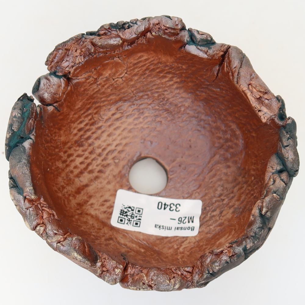 Guscio in ceramica  11 x 10,5 x 8 cm, colore verde