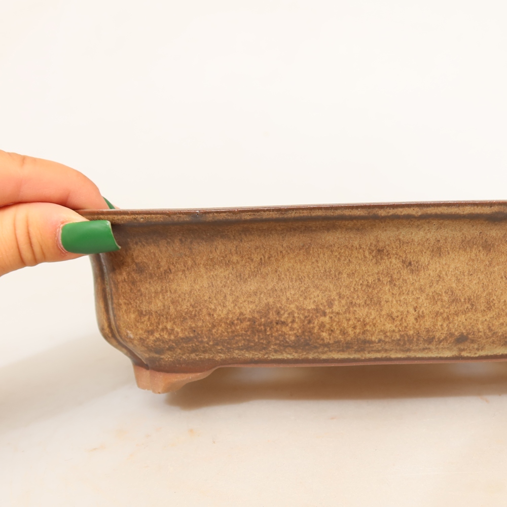 Ciotola in ceramica  24 x 17 x 6 cm, colore marrone