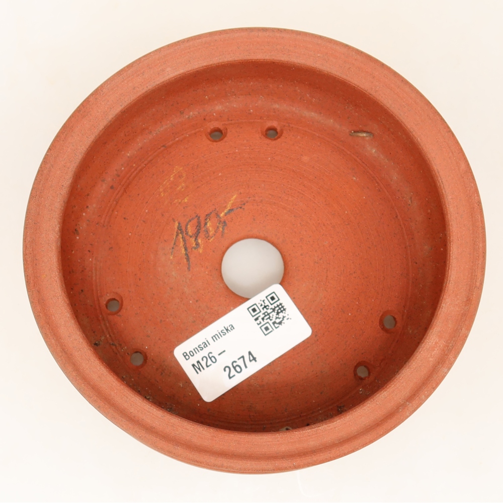 Ciotola in ceramica  13 x 13 x 5 cm, colore mattone