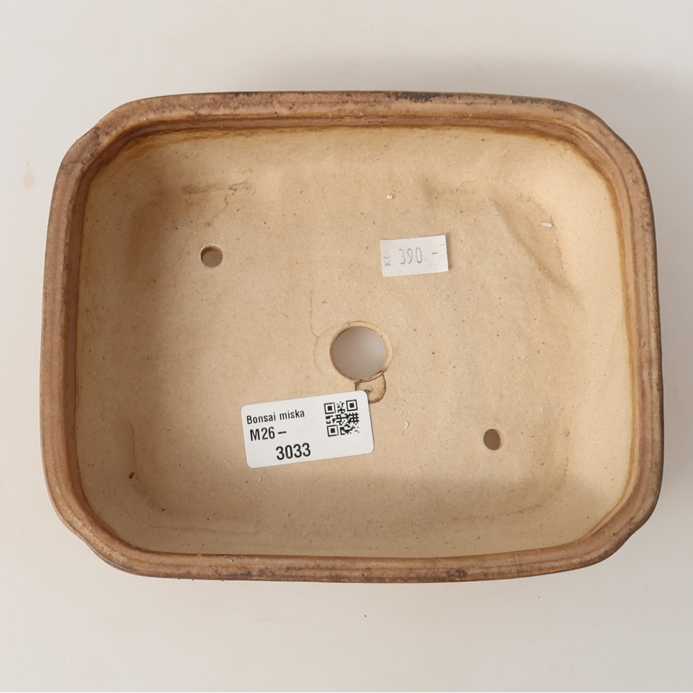 Vaso in ceramica per bonsai 18 x 14 x 4,5 cm, colore rosa