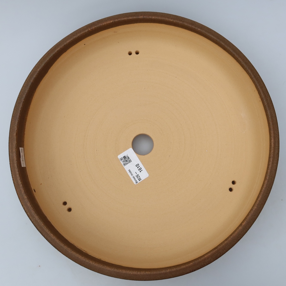 Vaso per bonsai in ceramica 29 x 29 x 6,5 cm, colore marrone