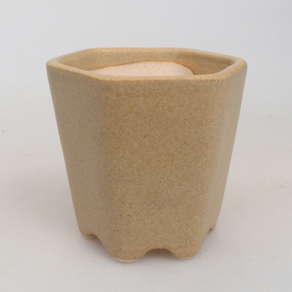 Ciotola per mini bonsai 5 x 5 x 5 cm, marrone