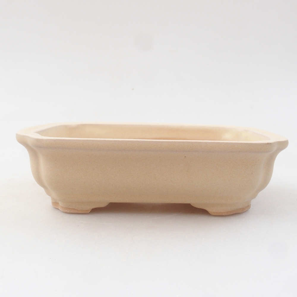 Ciotola bonsai in ceramica 14 x 11 x 4 cm, colore beige