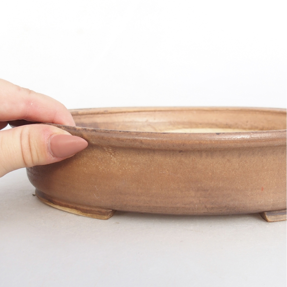 Ciotola bonsai in ceramica 24 x 20,5 x 5 cm, rosa