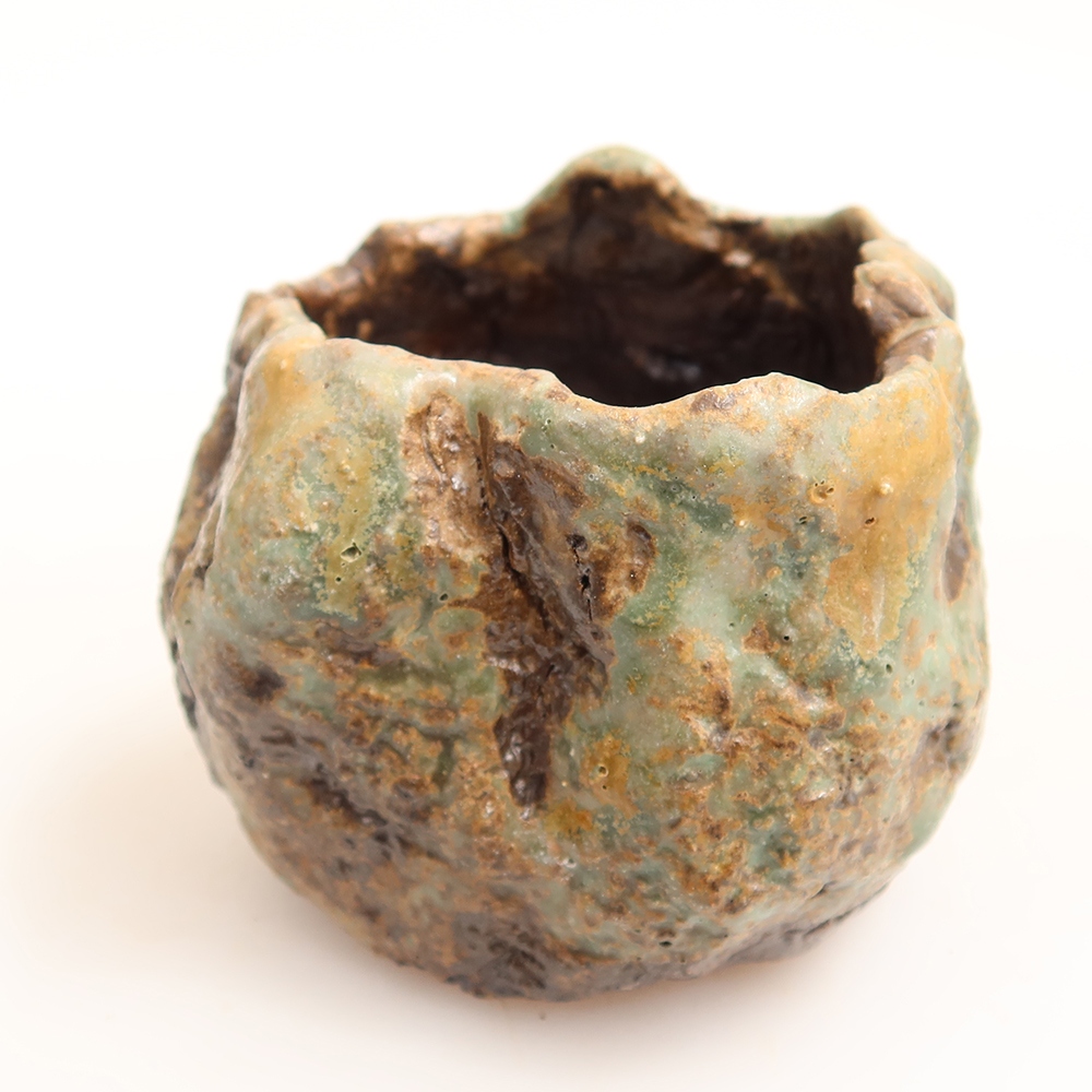 Guscio in ceramica  5,5 x 5,5 x 5,5 cm, colore verde