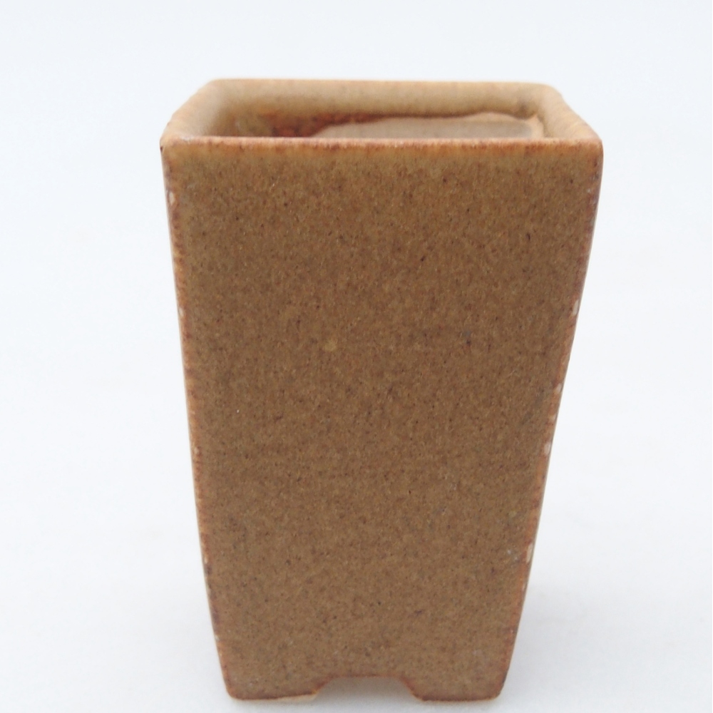 Ciotola per mini bonsai 3,5 x 3,5 x 5 cm, marrone